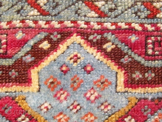 Antique Anatolian yastik.  19th Century.  All dyes natural.  Please ask for additional photos.                 