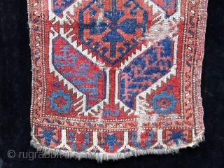 19th Century Central Anatolian yastik, similar to number 64 in Morehouse.  All dyes appear natural.  22" by 35".             