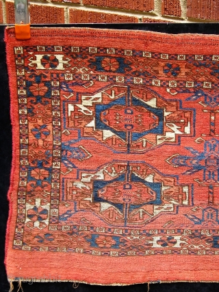 Antique 6-gul Tekke torba, 3rd quarter of the 19th Century, all natural dyes.  19" by 46".  Priced to sell quickly.           