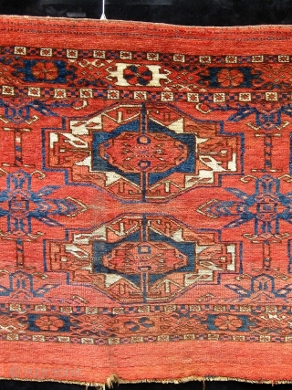 Antique 6-gul Tekke torba, 3rd quarter of the 19th Century, all natural dyes.  19" by 46".  Priced to sell quickly.           