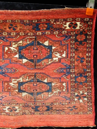 Antique 6-gul Tekke torba, 3rd quarter of the 19th Century, all natural dyes.  19" by 46".  Priced to sell quickly.           