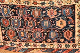 Antique Afshar single bag.   Circa 1900.  Complete with original flat weave back.                  