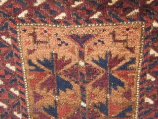 Antique Baluch balisht, with animals at both ends, tree of life design, all dyes natural, original selvages and ends, in good condition with a couple of minor restorations.  Please ask for  ...