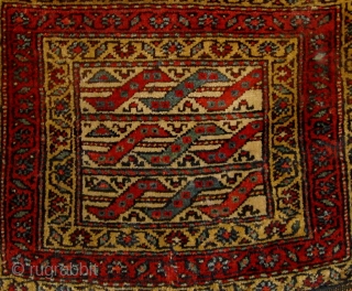 Antique Kurdish (Bidjar area of Persia) bag face or front, beautiful condition, full pile, natural  dyes.  18" by 22".  Last quarter of the nineteenth  century.  Please ask  ...