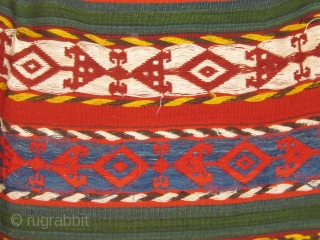 Uzbek Jajim with beautiful colors and in pristine condition.  First quarter of the 20th Century.  67" by 54" roughly.  Please ask for additional photos if needed.    