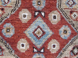 Antique Western Anatolian Dazkiri area yastik, all dyes natural, cotton warp and weft, some obvious condition issues.  Please ask for additional photos if needed.        