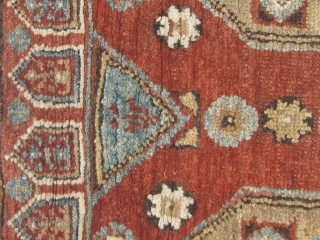 Antique Western Anatolian Dazkiri area yastik, all dyes natural, cotton warp and weft, some obvious condition issues.  Please ask for additional photos if needed.        