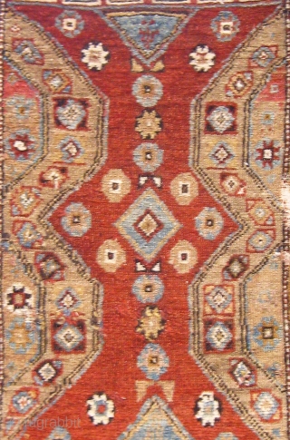 Antique Western Anatolian Dazkiri area yastik, all dyes natural, cotton warp and weft, some obvious condition issues.  Please ask for additional photos if needed.        