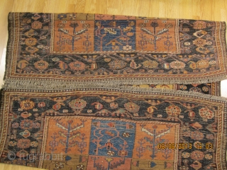 Beautiful early Bakhtiari rug with glorious colors and fine weave. around 5.4'x4'                     