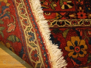 Antique Bakhtiari (Chahar-Mahal) rug 6'10" x 4'8"...fantastic saturated colors including a beautiful yellow and warm chestnut brown. great uniform pile throughout. no repairs. wool oozes out lanolin, and the weave is as  ...