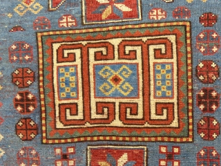 Classic Antique Kazak Karachopf, 

c.1880-1900,

90" X 52"

Very good used condition,

Pile is low but even through out,

Ends and edges in good condition,

No holes, moth damage, stains or odors...

An almost identical example can be  ...