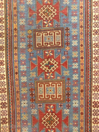 Classic Antique Kazak Karachopf, 

c.1880-1900,

90" X 52"

Very good used condition,

Pile is low but even through out,

Ends and edges in good condition,

No holes, moth damage, stains or odors...

An almost identical example can be  ...