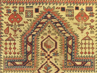 Caucasian, Marasali Prayer Rug, c.1875-1910, 70" X 38", Washed, Shows some wear...
SOLD THANKS                    