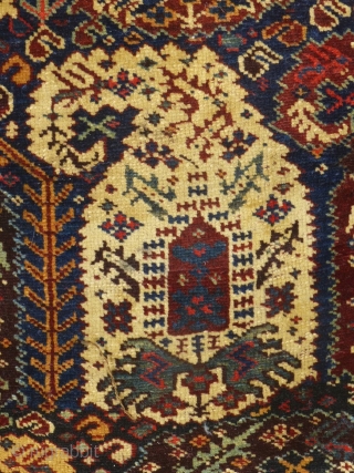 Antique Boteh Khamseh, c. 1875-80, Mint condition, SOLD                         