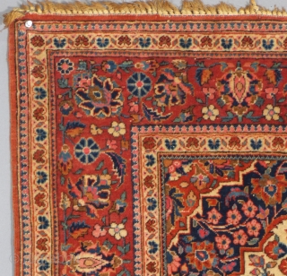 This is a beautiful Antique Kashan Prayer Rug.
It dates to the first quarter of the 20th Century.
It is all Wool and in Excellent,almost mint condition
It measures 41" x 59".c.1920-30.
SOLD    