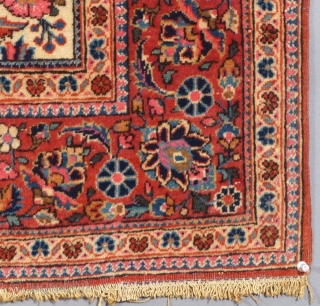 This is a beautiful Antique Kashan Prayer Rug.
It dates to the first quarter of the 20th Century.
It is all Wool and in Excellent,almost mint condition
It measures 41" x 59".c.1920-30.
SOLD    
