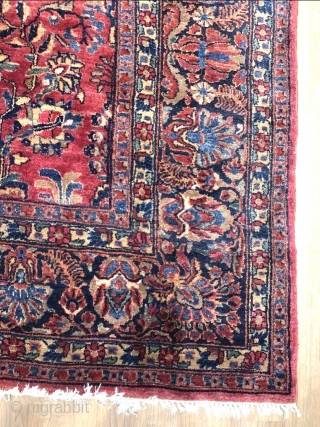 This is a large room size antique Sarouk.
It dates from around the 1920's-30's.
It measures 14'7" X 9' 5".
It is in very good condition with very light wear.
SOLD
      