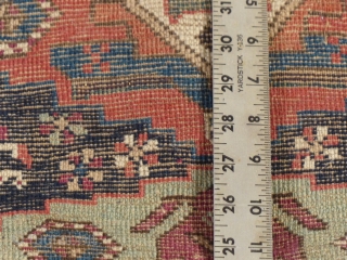 Long Northwest Persian Runner, Wool, c.1880-1920,Possibly Earlier,  Very Good Condition, Small Corner Patch, Pile, Mostly Good.
Needs a gentle bath.
Measures 138" X 45"
SOLD          