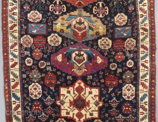 Long Northwest Persian Runner, Wool, c.1880-1920,Possibly Earlier,  Very Good Condition, Small Corner Patch, Pile, Mostly Good.
Needs a gentle bath.
Measures 138" X 45"
SOLD          