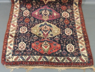 Long Northwest Persian Runner, Wool, c.1880-1920,Possibly Earlier,  Very Good Condition, Small Corner Patch, Pile, Mostly Good.
Needs a gentle bath.
Measures 138" X 45"
SOLD          