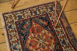 2 of 2, Fine Afshar Bag Face Rug Mat. Cute little pieces, good shape. 2'6" x 1'11". Contact for more info.            