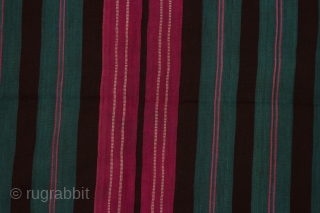 Bolivian woman's mantle ( iscayo), 41 x 52 inches, 18th/early 19th century. Excellent condition, with no apparent reweaving.               