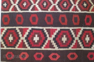 Pre-Columbian Nazca-Wari transitional mantle, Preu, 2 sigma C-14 dated to 660-717 and 743-766 AD, 46 x 53 inches, mounted, interlocking tapestry weave. In excellent condition.        