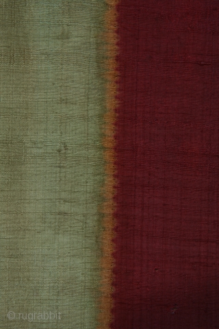 Woman's shawl ( lawon), Palembang region, S. Sumatra, Indonesia, silk, resist dyed patterning, 19th century, 34 x 83 inches.              