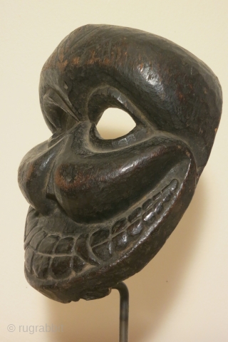 skull form mask (citipati) , Tibet/Nepal, 8 inches high, 19th/20th c., Citipati masks depict a form/aspect of the diety Mahakala and are lords of the graveyard. This example is unusually well carved. 