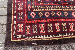 Uzbek Julkhyrs rug C1900, 353 x 154, Full pile , 3 strip                     