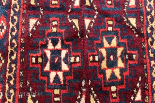 Uzbek Julkhyrs rug C1900, 353 x 154, Full pile , 3 strip                     