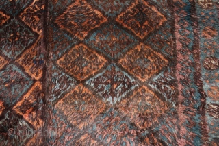 Afghan Baluch Sleeping rug Circa 1920, 208 x 184, Full pile, 2 part                    