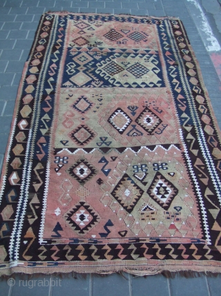 Kurdish kilim.Size:230x115-cm / 90.5x45.2-inches
Good luck to all                          