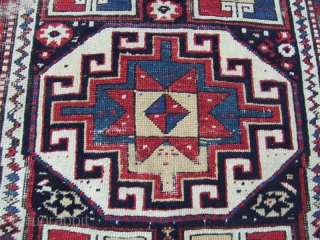 Caucasian rug fragment.Size:132x90-cm / 51.9x35.4-inches Good luck to all 
                       