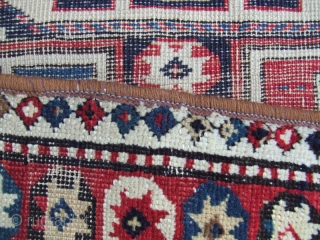 Caucasian rug fragment.Size:132x90-cm / 51.9x35.4-inches Good luck to all 
                       