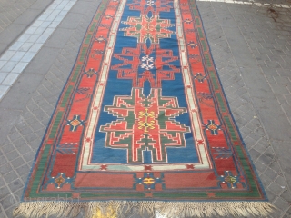 Caucasian kilim size:410x142-cm ask                             