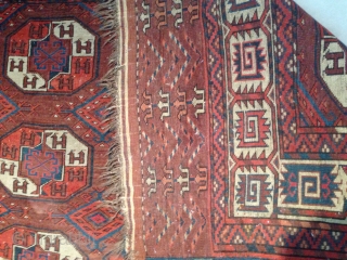 Yomud Rug size : 200x343-cm need to wash good price ask
                      