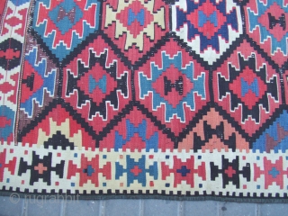 Caucasian Kilim Size: 320x184-cm /125.9x72.4-inches
The kilim has been fixed in some places(as you can see on the pictures)Very uniqe design!Good luck to all bidders -- Serious bidders only please


    