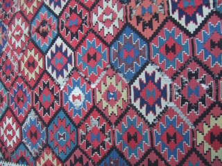 Caucasian Kilim Size: 320x184-cm /125.9x72.4-inches
The kilim has been fixed in some places(as you can see on the pictures)Very uniqe design!Good luck to all bidders -- Serious bidders only please


    