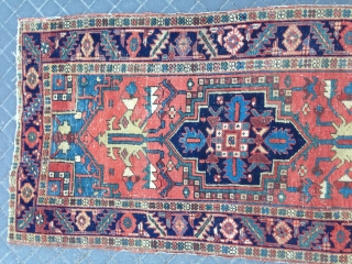 Antiqe Persian heriz mint condishen size :172x88-cm good price                        