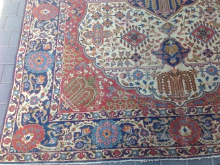 Persian Tabriz rug size: 322x230-cm. pleaes ask                          