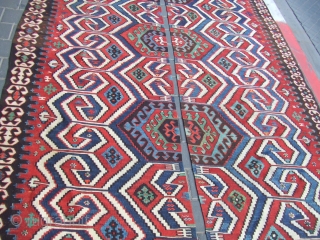  Antique Caucasian kilim  size:342x170-cm / 134.6x66.9-inches  ask 
                      