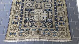 Caucasian rug have a reaiper size: 160x109-cm , synthetic colors faded.                      