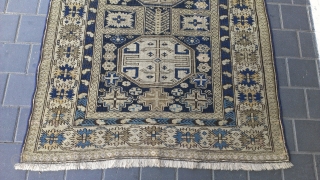 Caucasian rug have a reaiper size: 160x109-cm , synthetic colors faded.                      