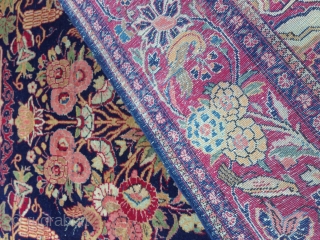 Persian kashan rug size: 200x131-cm                            