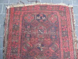 ANTIQUE BALUCH WOOL CARPET 1880-1900 Size: 165x88-cm  /64.9x34.6-inches
Price:200$ or Best Offer
                     