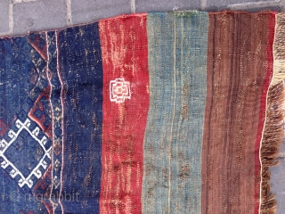 Kilim grain sack from East Anatolian Kurds, good color size:130x80-cm ask                      