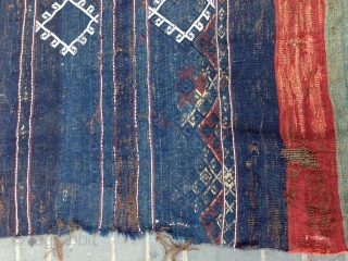 Kilim grain sack from East Anatolian Kurds, good color size:130x80-cm ask                      