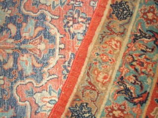 ANTIQUE ISFAHAN  great pattern, lovely colors low pile size:340x263-cm / 133.8x103.5-inches  more info please mail me               