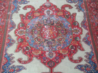  antique Malayer rug need to be repaired size 190x117-cm / 74.8x46.0-inches
                     